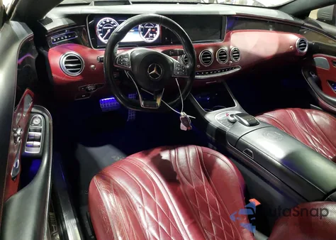 2016 Mercedes-Benz S 63 Amg из США, поврежденный, VIN WDDXJ7JB3GA014151